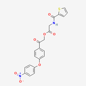 2-[4-(4-Nitrophenoxy)phenyl]-2-oxoethyl 2-[(2-thienylcarbonyl)amino]acetate