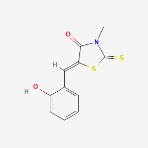 (5Z)-5-(2-hydroxybenzylidene)-3-methyl-2-thioxo-1,3-thiazolidin-4-one