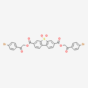 Bis[2-(4-bromophenyl)-2-oxoethyl] dibenzo[b,d]thiophene-3,7-dicarboxylate 5,5-dioxide