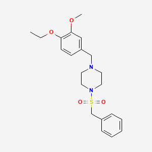 1-(Benzylsulfonyl)-4-(4-ethoxy-3-methoxybenzyl)piperazine