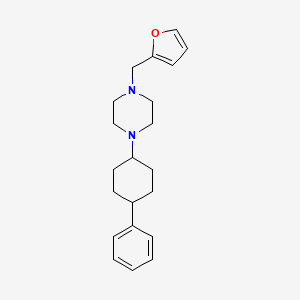 1-(Furan-2-ylmethyl)-4-(4-phenylcyclohexyl)piperazine