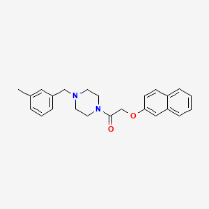 1-[4-(3-Methylbenzyl)piperazin-1-yl]-2-(naphthalen-2-yloxy)ethanone