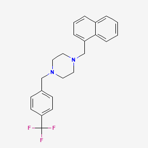 1-(Naphthalen-1-ylmethyl)-4-[4-(trifluoromethyl)benzyl]piperazine