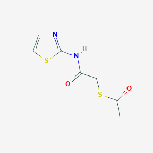 S-[2-oxo-2-(1,3-thiazol-2-ylamino)ethyl] ethanethioate