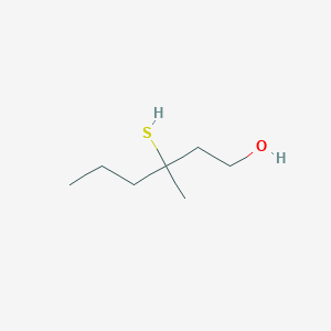 B149205 3-Methyl-3-sulfanylhexan-1-ol CAS No. 307964-23-4