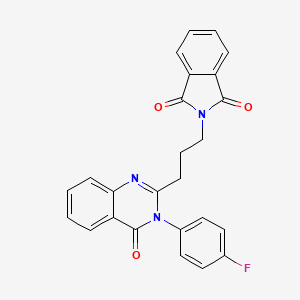 2-{3-[3-(4-fluorophenyl)-4-oxo-3,4-dihydroquinazolin-2-yl]propyl}-1H-isoindole-1,3(2H)-dione