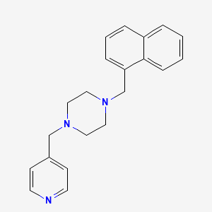 1-(Naphthalen-1-ylmethyl)-4-(pyridin-4-ylmethyl)piperazine