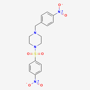 1-(4-Nitrobenzyl)-4-[(4-nitrophenyl)sulfonyl]piperazine