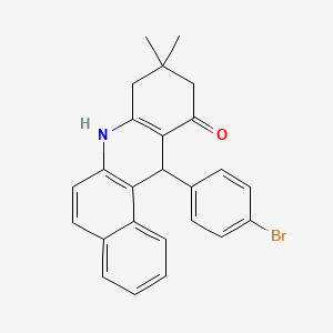 12-(4-bromophenyl)-9,9-dimethyl-8,9,10,12-tetrahydrobenzo[a]acridin-11(7H)-one