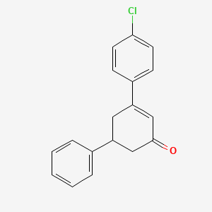 2-Cyclohexen-1-one, 3-(4-chlorophenyl)-5-phenyl-