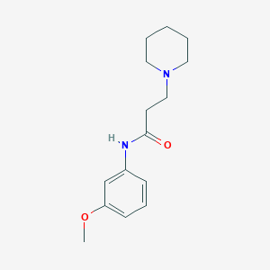 N-(3-methoxyphenyl)-3-(piperidin-1-yl)propanamide