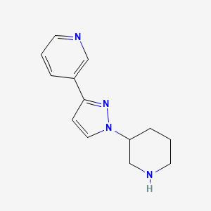 3-(1-(piperidin-3-yl)-1H-pyrazol-3-yl)pyridine