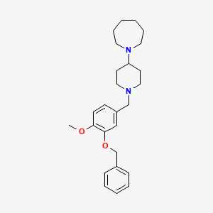 1-{1-[3-(Benzyloxy)-4-methoxybenzyl]piperidin-4-yl}azepane