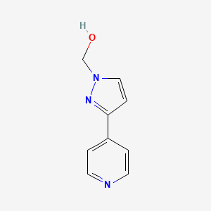 molecular formula C9H9N3O B1492059 (3-(pyridin-4-yl)-1H-pyrazol-1-yl)methanol CAS No. 2090849-99-1