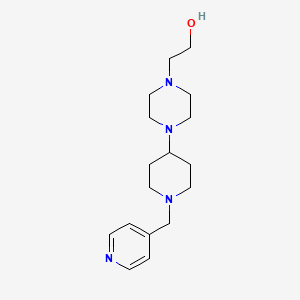 molecular formula C17H28N4O B14920606 2-{4-[1-(Pyridin-4-ylmethyl)piperidin-4-yl]piperazin-1-yl}ethanol 