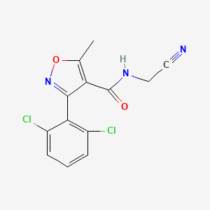 molecular formula C13H9Cl2N3O2 B14920613 N-(cyanomethyl)-3-(2,6-dichlorophenyl)-5-methyl-1,2-oxazole-4-carboxamide 