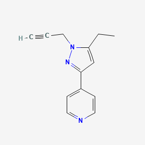 4-(5-ethyl-1-(prop-2-yn-1-yl)-1H-pyrazol-3-yl)pyridine