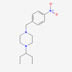 1-(4-Nitrobenzyl)-4-(pentan-3-yl)piperazine