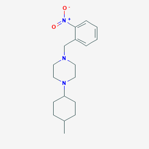 1-(4-Methylcyclohexyl)-4-[(2-nitrophenyl)methyl]piperazine