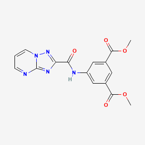 molecular formula C16H13N5O5 B14920683 Dimethyl 5-[([1,2,4]triazolo[1,5-a]pyrimidin-2-ylcarbonyl)amino]isophthalate 