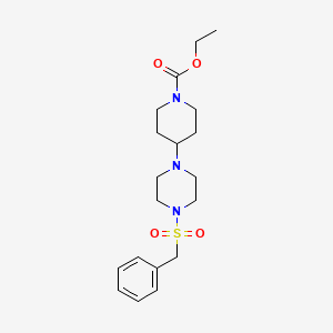 Ethyl 4-[4-(benzylsulfonyl)piperazin-1-yl]piperidine-1-carboxylate