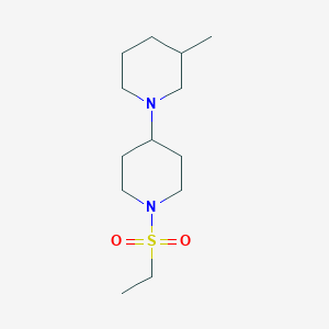 molecular formula C13H26N2O2S B14920722 1'-(Ethylsulfonyl)-3-methyl-1,4'-bipiperidine 