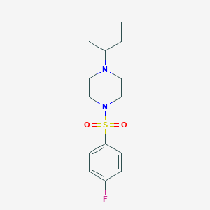 1-(Butan-2-yl)-4-[(4-fluorophenyl)sulfonyl]piperazine