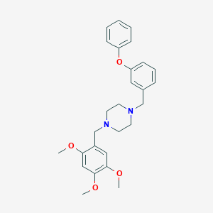 1-(3-Phenoxybenzyl)-4-(2,4,5-trimethoxybenzyl)piperazine