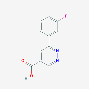 6-(3-Fluorophenyl)pyridazine-4-carboxylic acid