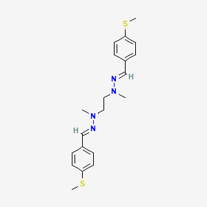 (2E,2'E)-1,1'-ethane-1,2-diylbis{1-methyl-2-[4-(methylsulfanyl)benzylidene]hydrazine}