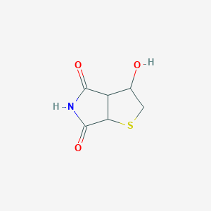 molecular formula C6H7NO3S B1492081 3-hydroxytetrahydro-4H-thieno[2,3-c]pyrrole-4,6(5H)-dione CAS No. 2098004-92-1
