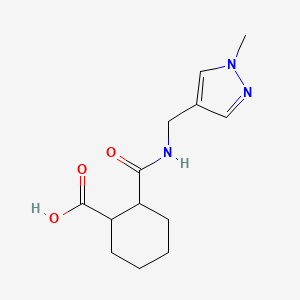 molecular formula C13H19N3O3 B14920818 2-{[(1-methyl-1H-pyrazol-4-yl)methyl]carbamoyl}cyclohexanecarboxylic acid 