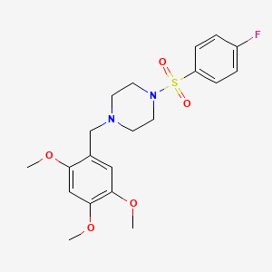 1-[(4-Fluorophenyl)sulfonyl]-4-(2,4,5-trimethoxybenzyl)piperazine