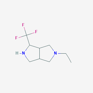 molecular formula C9H15F3N2 B1492085 5-Ethyl-1-(trifluoromethyl)octahydropyrrolo[3,4-c]pyrrole CAS No. 2097966-47-5