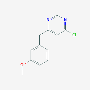 molecular formula C12H11ClN2O B1492087 4-クロロ-6-(3-メトキシベンジル)ピリミジン CAS No. 2092063-01-7