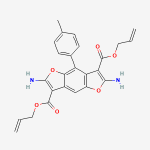 Diallyl 2,6-diamino-4-(4-methylphenyl)furo[2,3-F][1]benzofuran-3,7-dicarboxylate