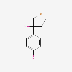 molecular formula C10H11BrF2 B1492089 1-(1-Bromo-2-fluorobutan-2-yl)-4-fluorobenzene CAS No. 2092705-85-4