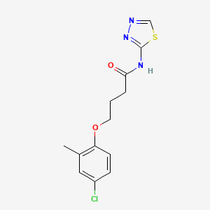 4-(4-chloro-2-methylphenoxy)-N-(1,3,4-thiadiazol-2-yl)butanamide