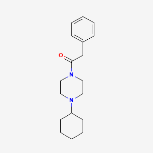 molecular formula C18H26N2O B14920913 1-(4-Cyclohexylpiperazin-1-yl)-2-phenylethanone 