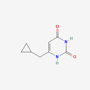 molecular formula C8H10N2O2 B1492094 6-(cyclopropylmethyl)pyrimidine-2,4(1H,3H)-dione CAS No. 2097963-76-1