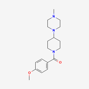 (4-Methoxyphenyl)[4-(4-methylpiperazin-1-yl)piperidin-1-yl]methanone