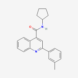 N-cyclopentyl-2-(3-methylphenyl)quinoline-4-carboxamide