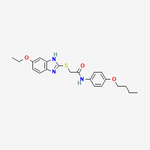 N-(4-butoxyphenyl)-2-[(5-ethoxy-1H-benzimidazol-2-yl)sulfanyl]acetamide