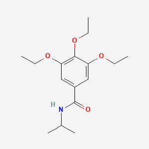 molecular formula C16H25NO4 B14920968 3,4,5-triethoxy-N-(propan-2-yl)benzamide 