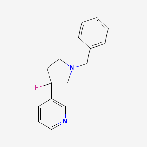 molecular formula C16H17FN2 B1492097 3-(1-苄基-3-氟吡咯烷-3-基)吡啶 CAS No. 2098076-89-0