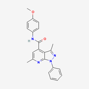 N-(4-methoxyphenyl)-3,6-dimethyl-1-phenyl-1H-pyrazolo[3,4-b]pyridine-4-carboxamide