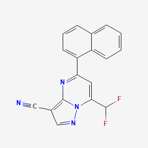 7-(Difluoromethyl)-5-(naphthalen-1-yl)pyrazolo[1,5-a]pyrimidine-3-carbonitrile