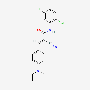 (2E)-2-cyano-N-(2,5-dichlorophenyl)-3-[4-(diethylamino)phenyl]prop-2-enamide