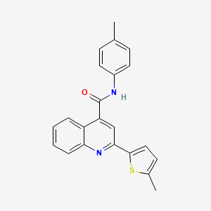 N-(4-methylphenyl)-2-(5-methylthiophen-2-yl)quinoline-4-carboxamide