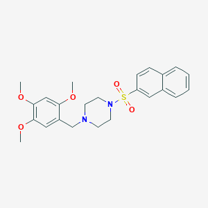 1-(Naphthalen-2-ylsulfonyl)-4-(2,4,5-trimethoxybenzyl)piperazine